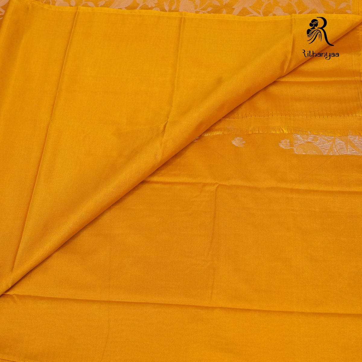 Suvarna Mayuri Mustard Gold - Chettinad Silk