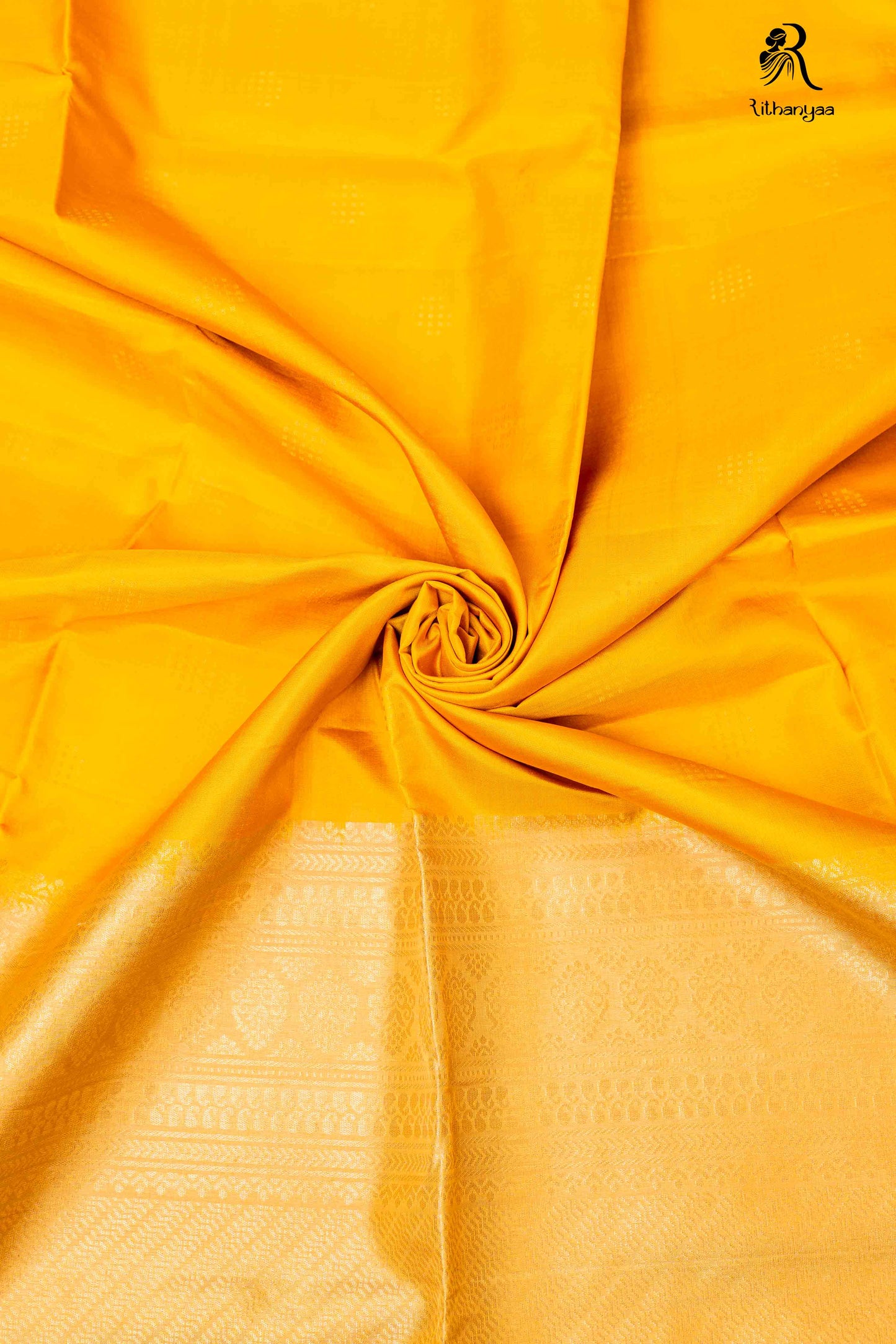 Suvarnambaram Hladi Yellow - Pure Soft Silk