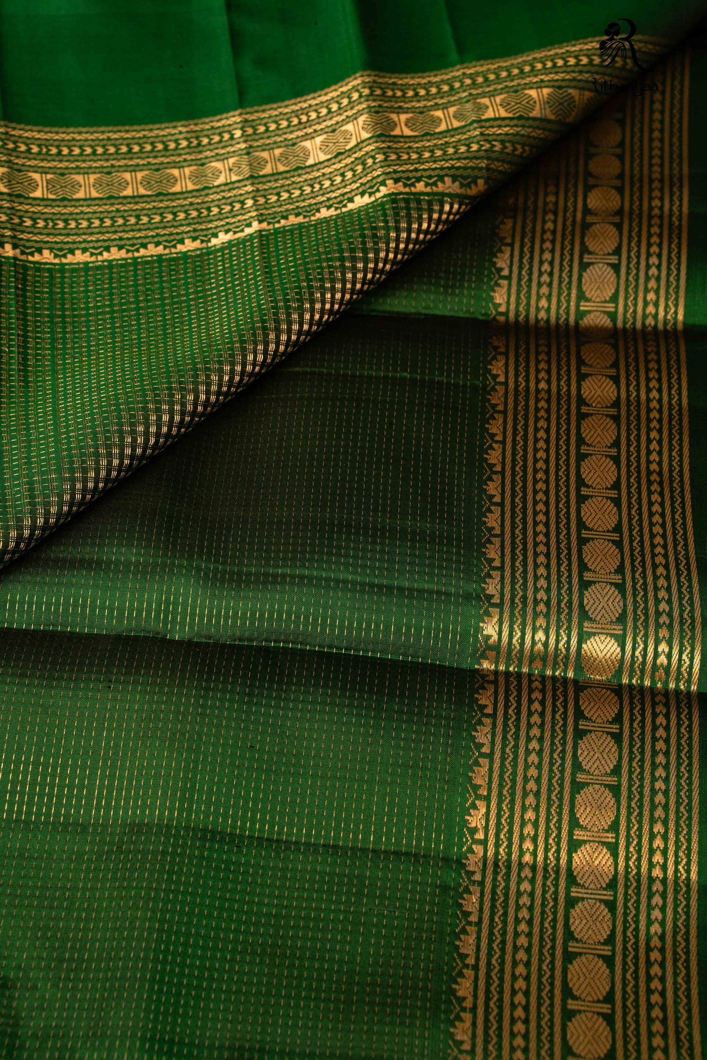 Diptika Emerald Green - Pure Soft Silk