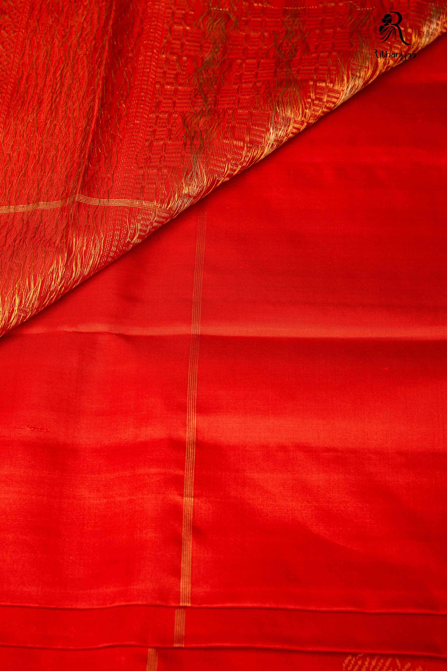 Diptika Vermilion Red - Pure Soft Silk