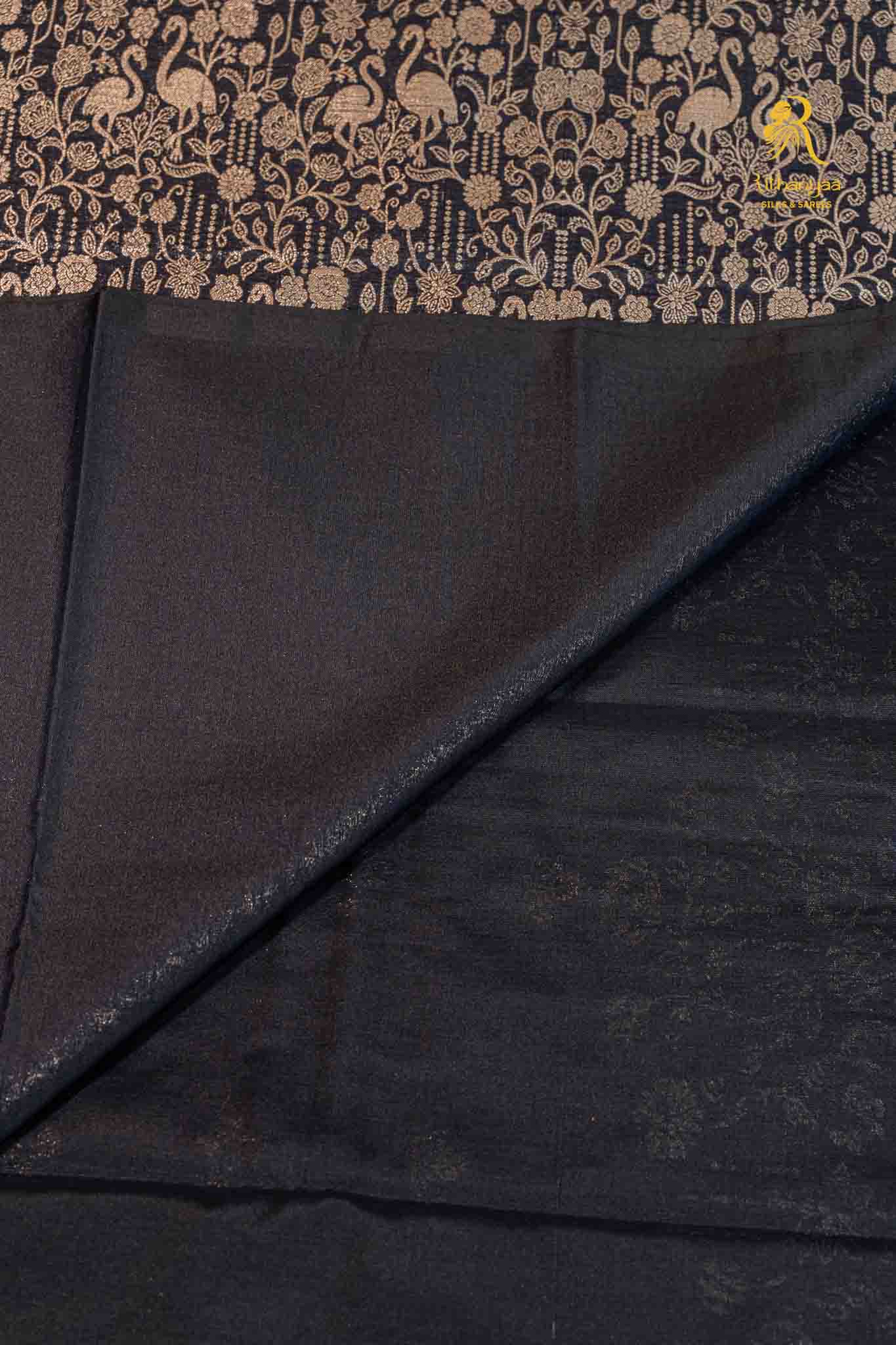 Komala Charcoal Black - Chettinad Silk