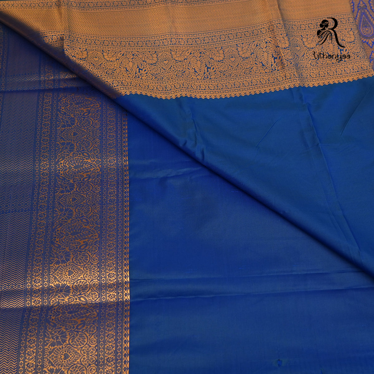 Neelambari Deep Blue - Soft Silk