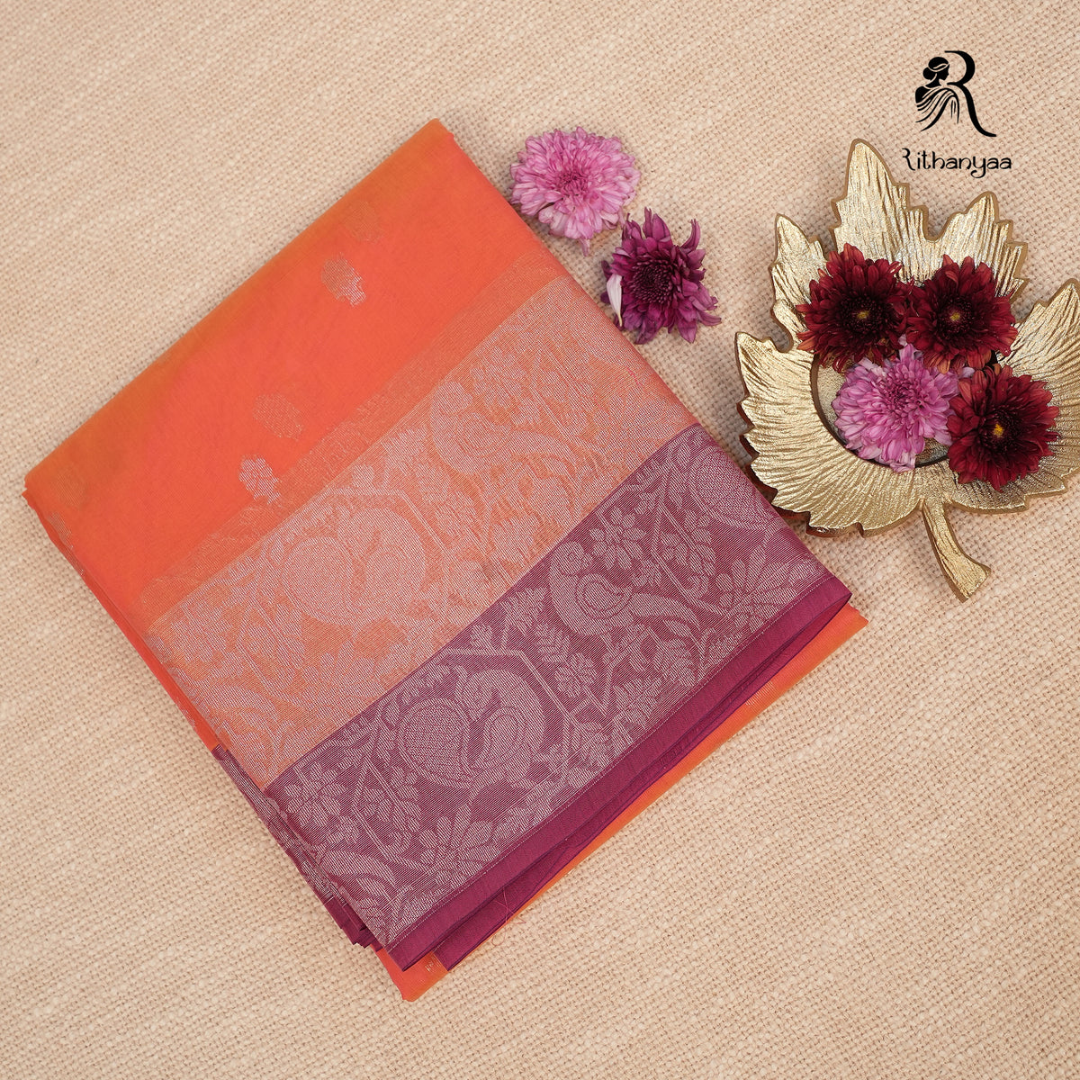 Meghadri Sunset Coral Orange - Soft Sico