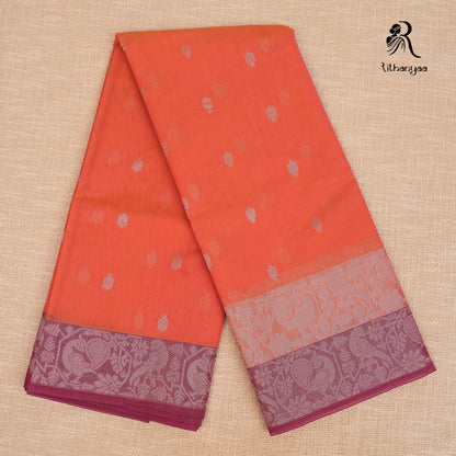 Meghadri Sunset Coral Orange - Soft Sico