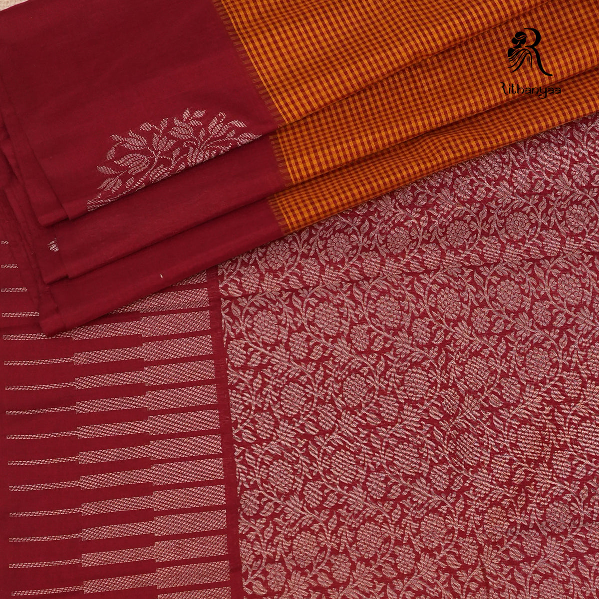 Raktambari Madhavi - Chettinad Silk