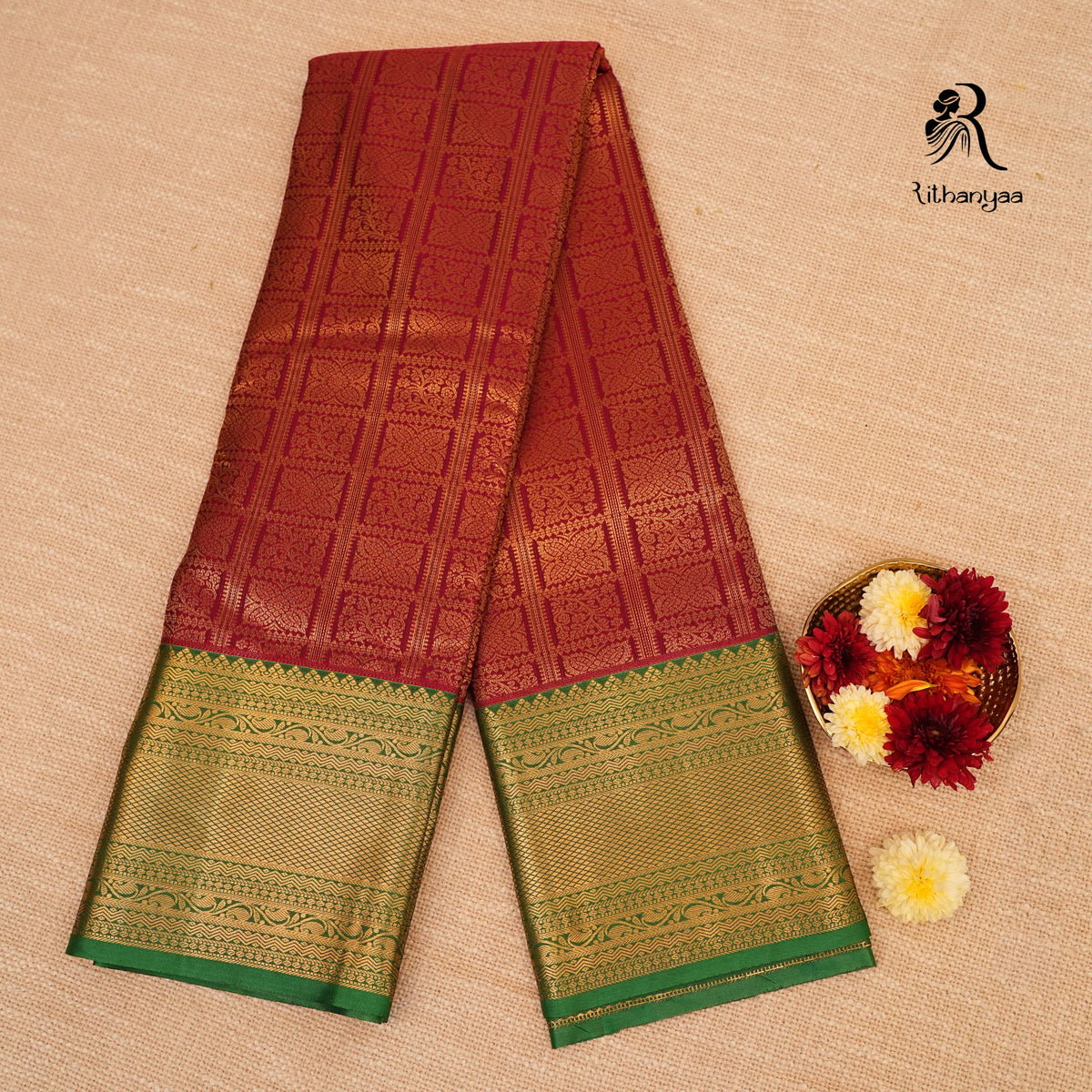 Rakta-Harita Varnika Saree - Soft Silk
