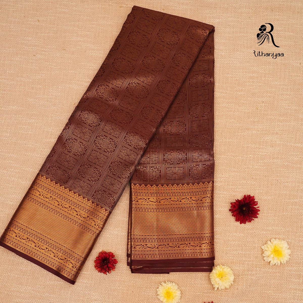 Tamrarekha Deep  Brown - Soft Silk