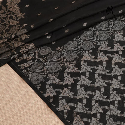 Shyamala Jet Black - Chettinad Silk