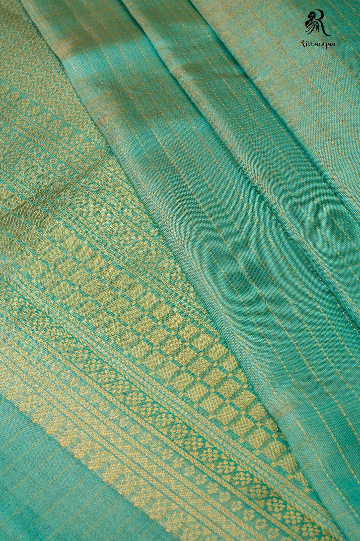 Vaarnika Mint Green - Pure Soft Silk