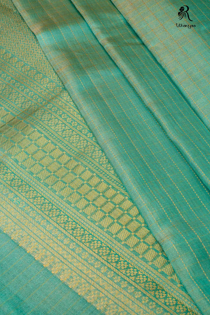 Vaarnika Mint Green - Pure Soft Silk