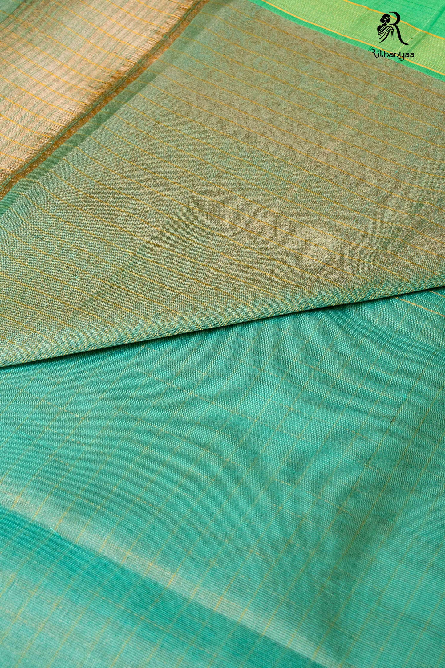 Vaarnika Mint Green - Pure Soft Silk
