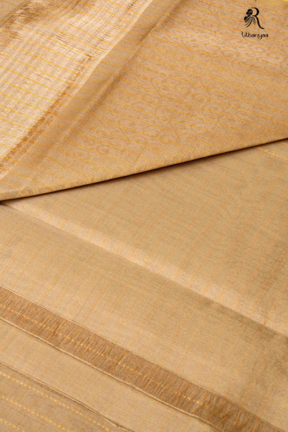 Vaarnika Champagne Gold - Pure Soft Silk
