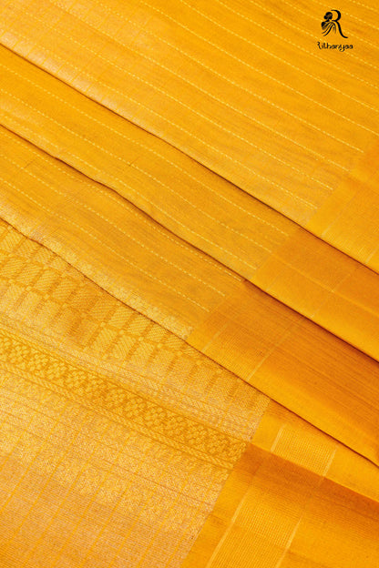 Vaarnika Rich Turmeric - Pure Soft Silk