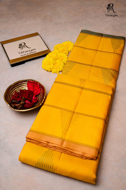Svetaambara Marigold Mustard - Pure Soft Silk