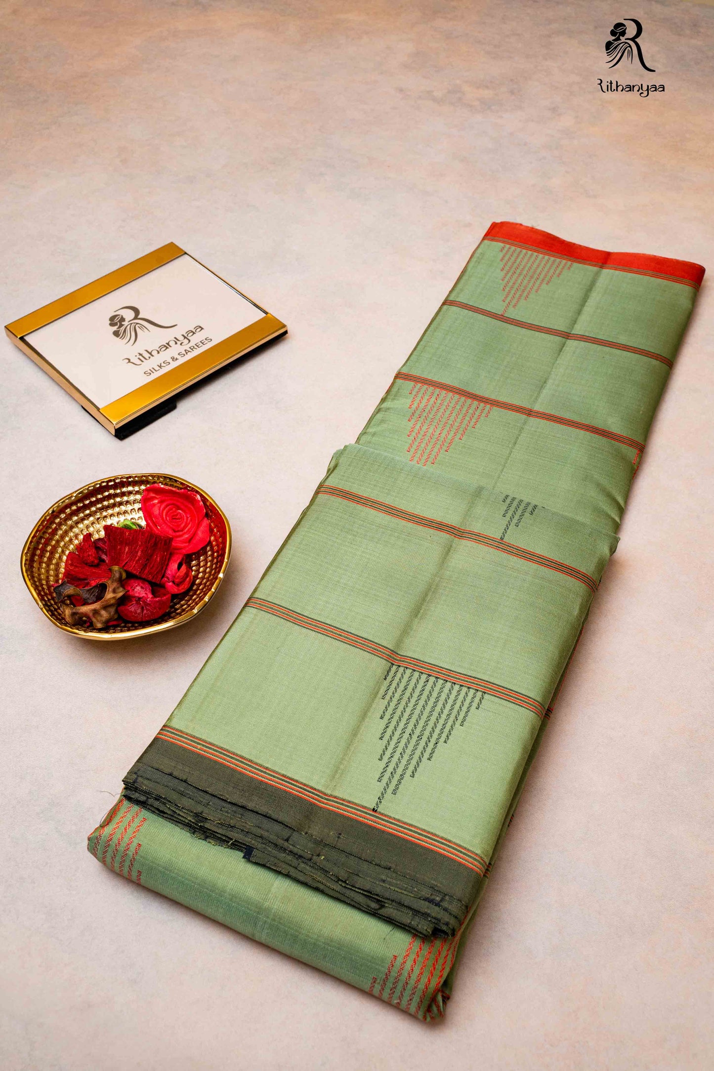 Svetaambara Sage Green - Pure Soft Silk