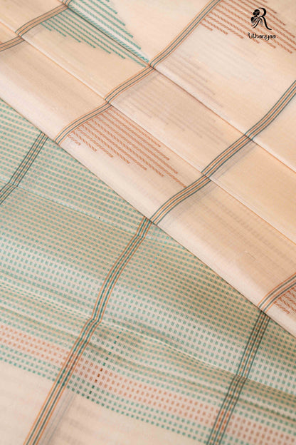 Svetaambara Ivory Blush - Pure Soft Silk