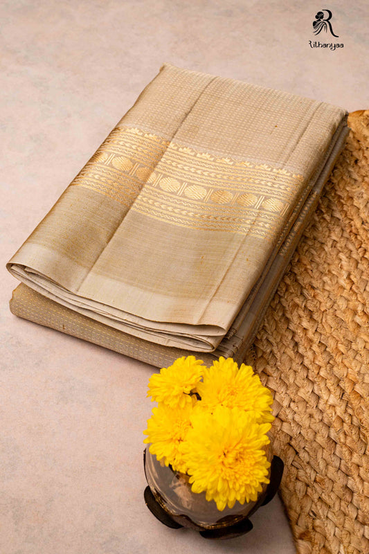 Suvarnima Ivory Blush - Pure Soft Silk