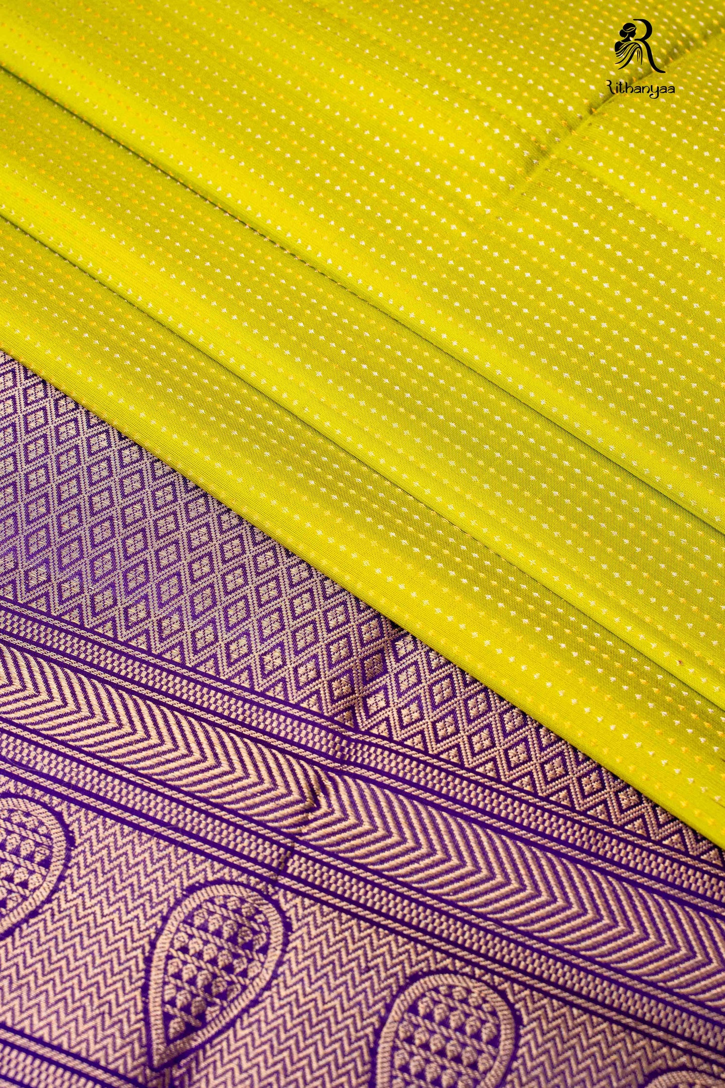 Meghavarnika Fresh Green - Pure Soft Silk