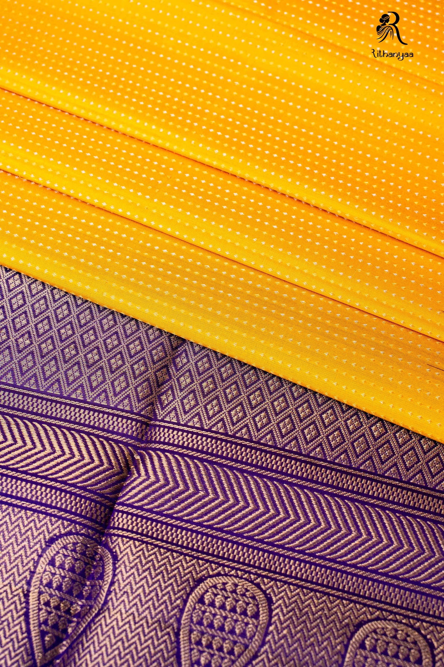 Meghavarnika Mustard - Pure Soft Silk