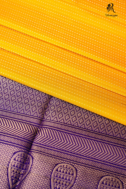 Meghavarnika Mustard - Pure Soft Silk