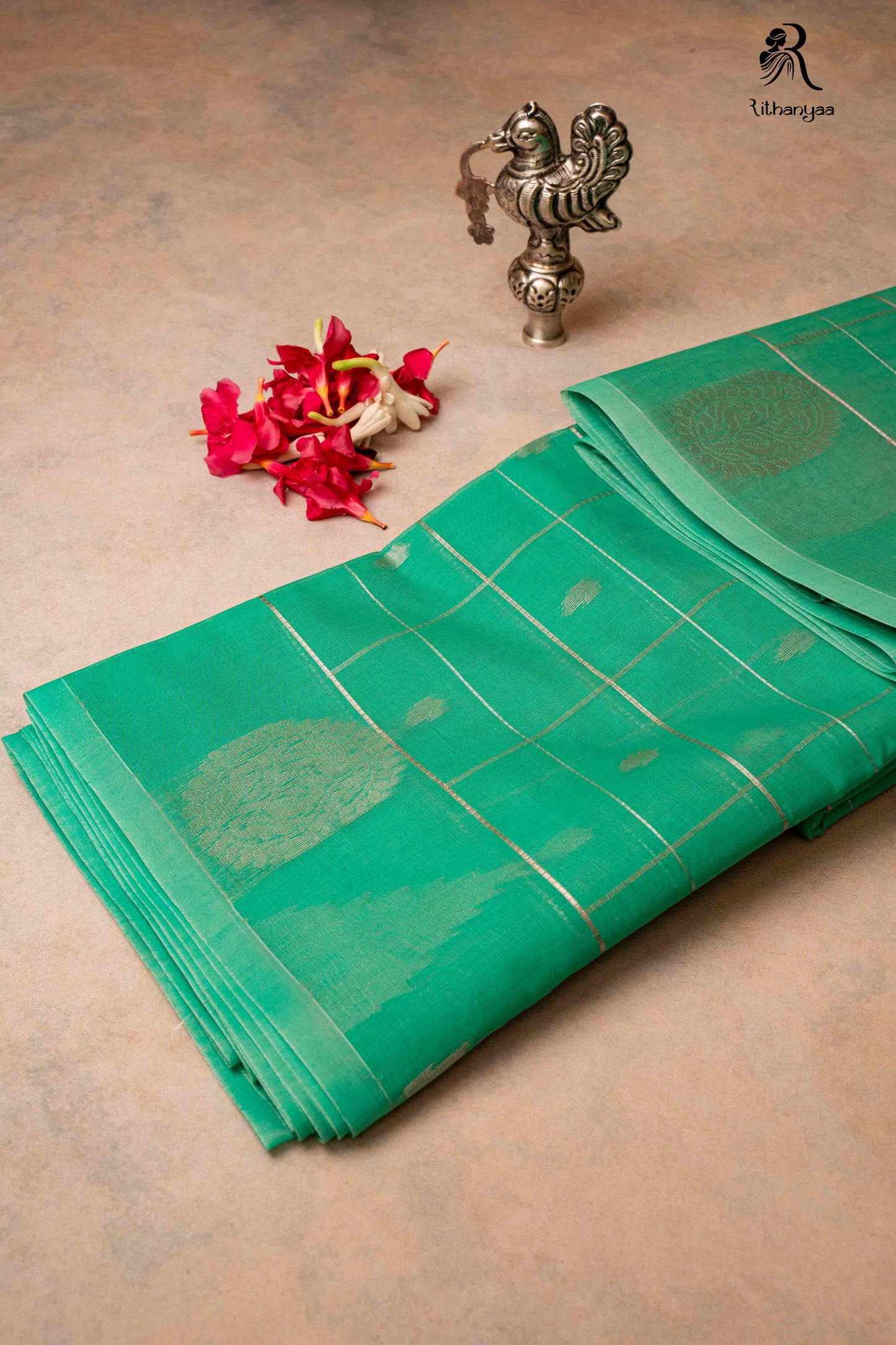 Chandrika -  Parrot Leaf Green - Soft Sico