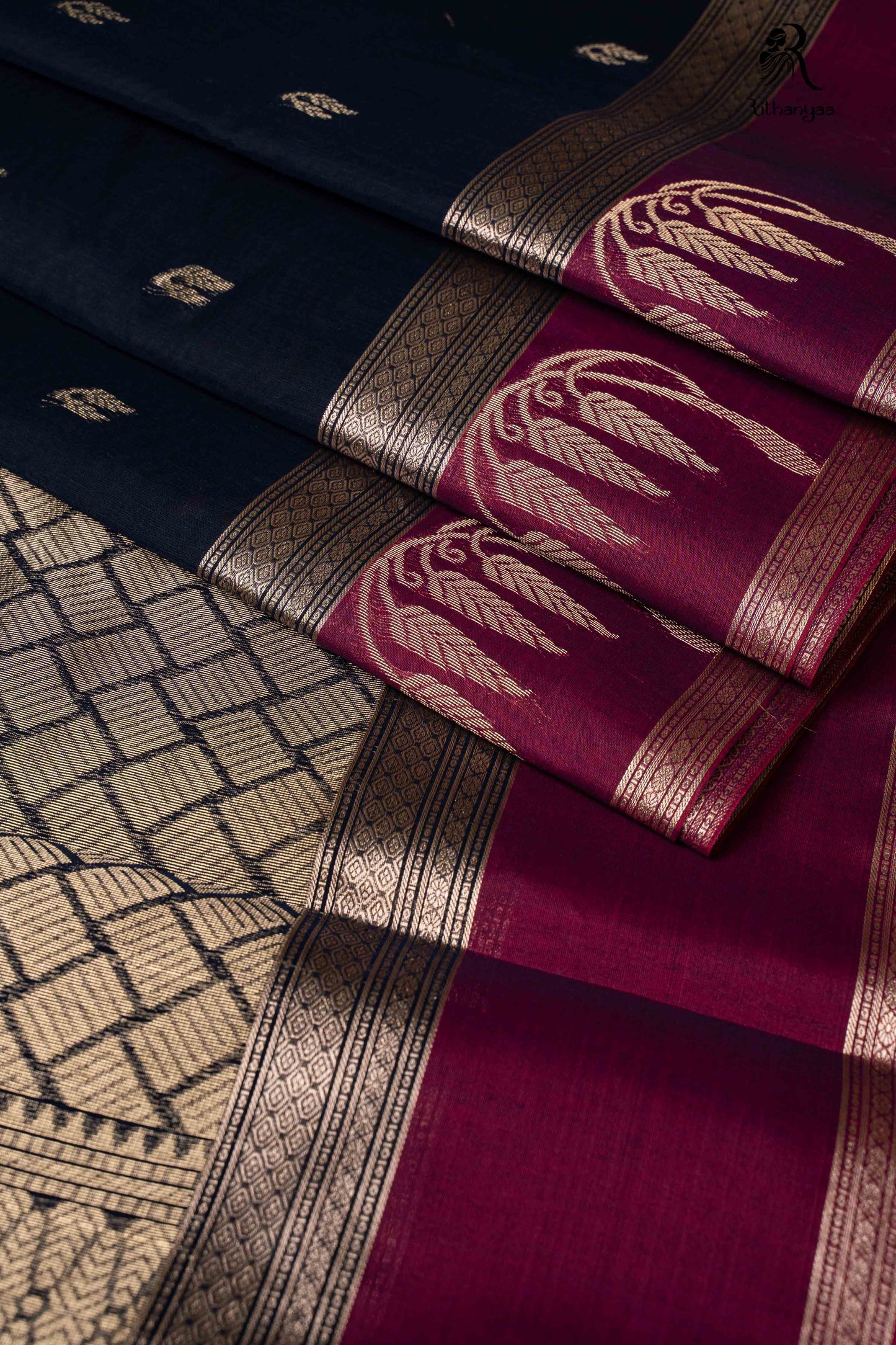 Varnika Elegance Midnight Indigo - Soft Sico