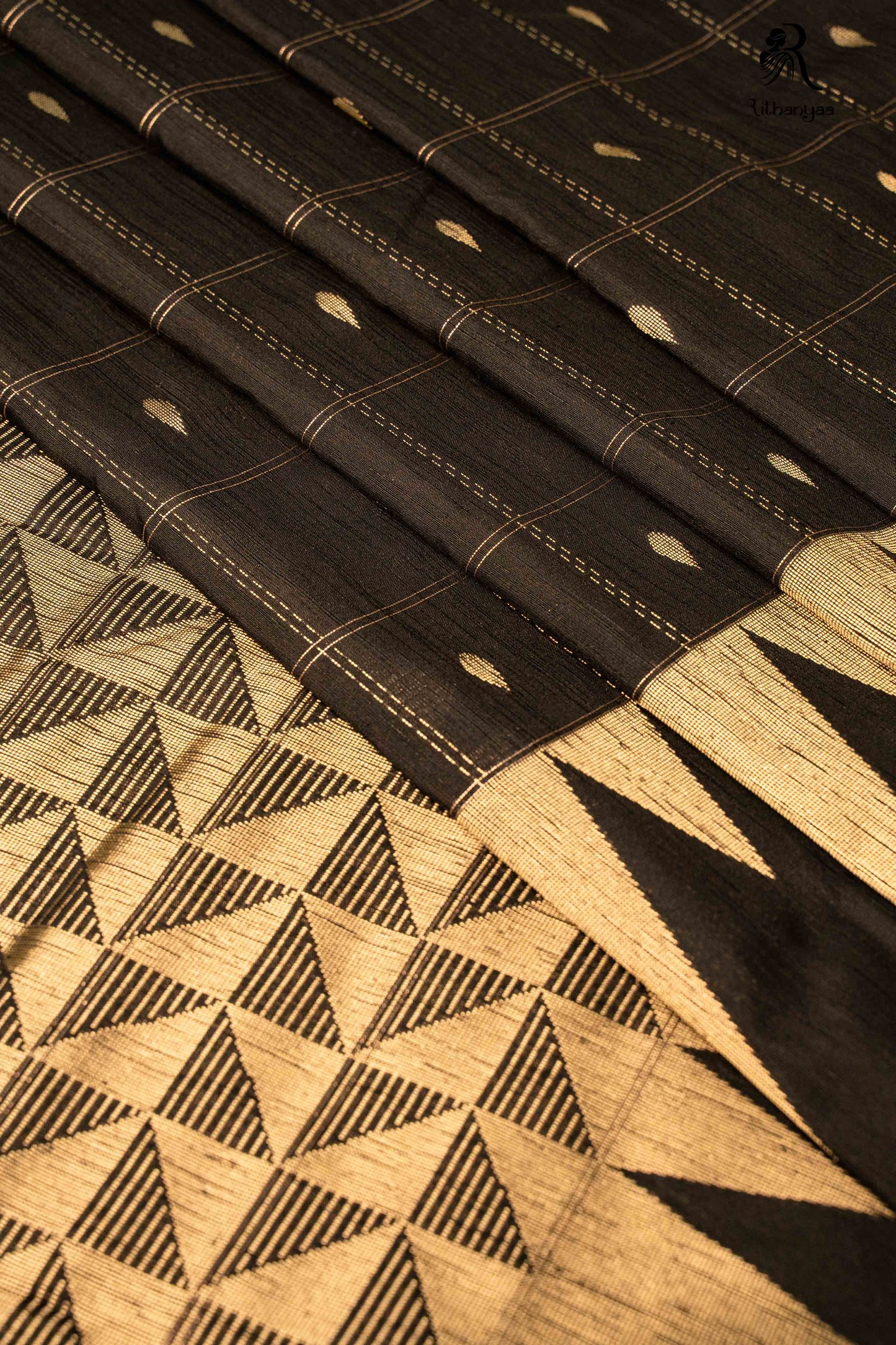 Kavira Black - Chettinad Silk