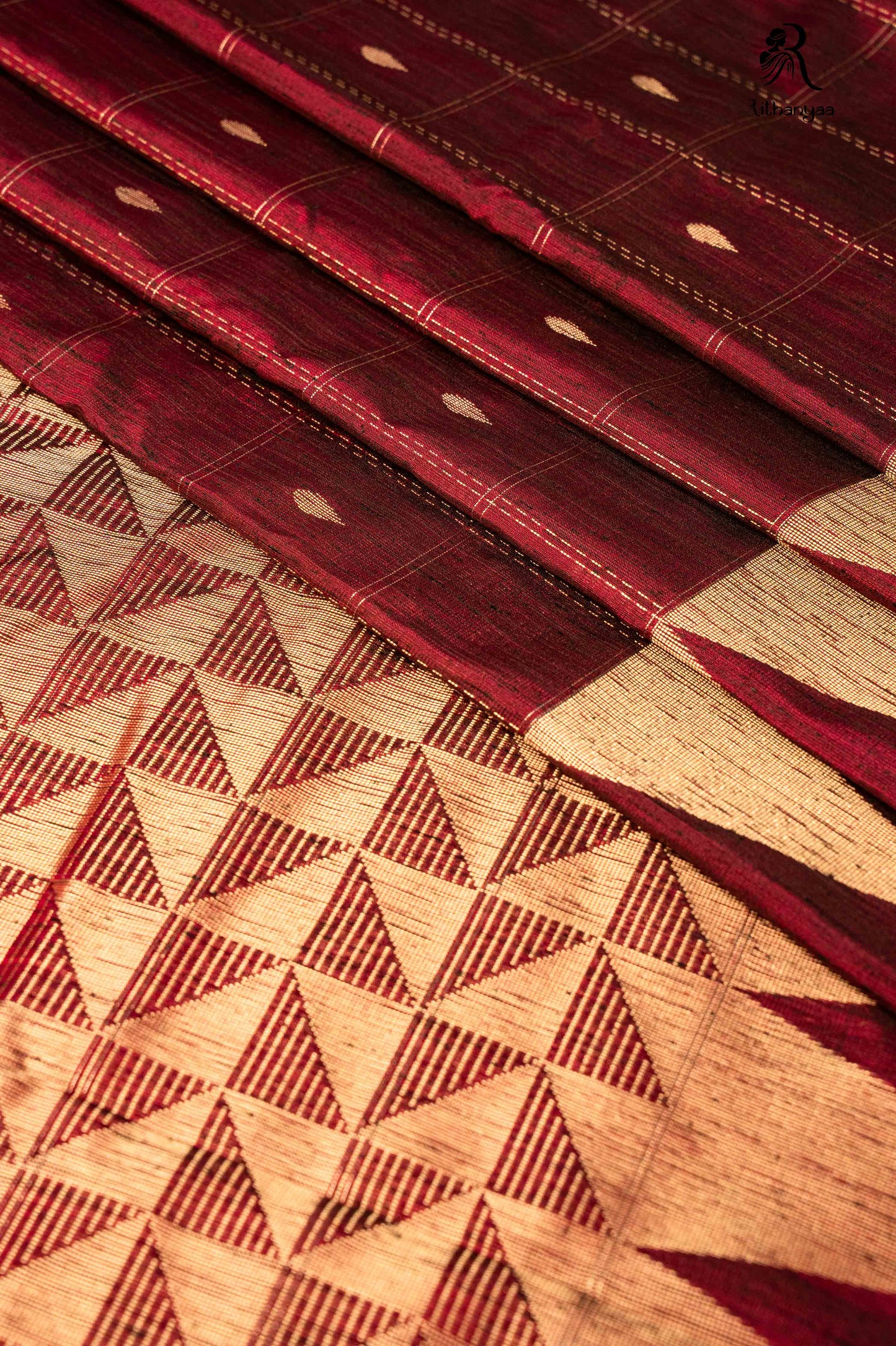 Kavira Maroon - Chettinad Silk
