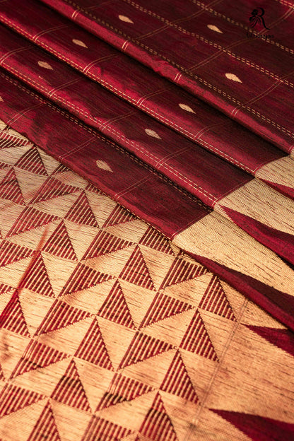 Kavira Maroon - Chettinad Silk