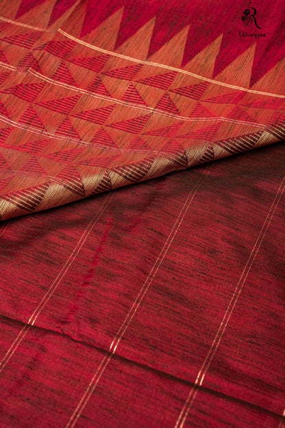 Kavira Maroon - Chettinad Silk