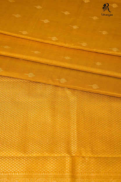 Suryarekha Sunlight Mustard - Chettinad Silk