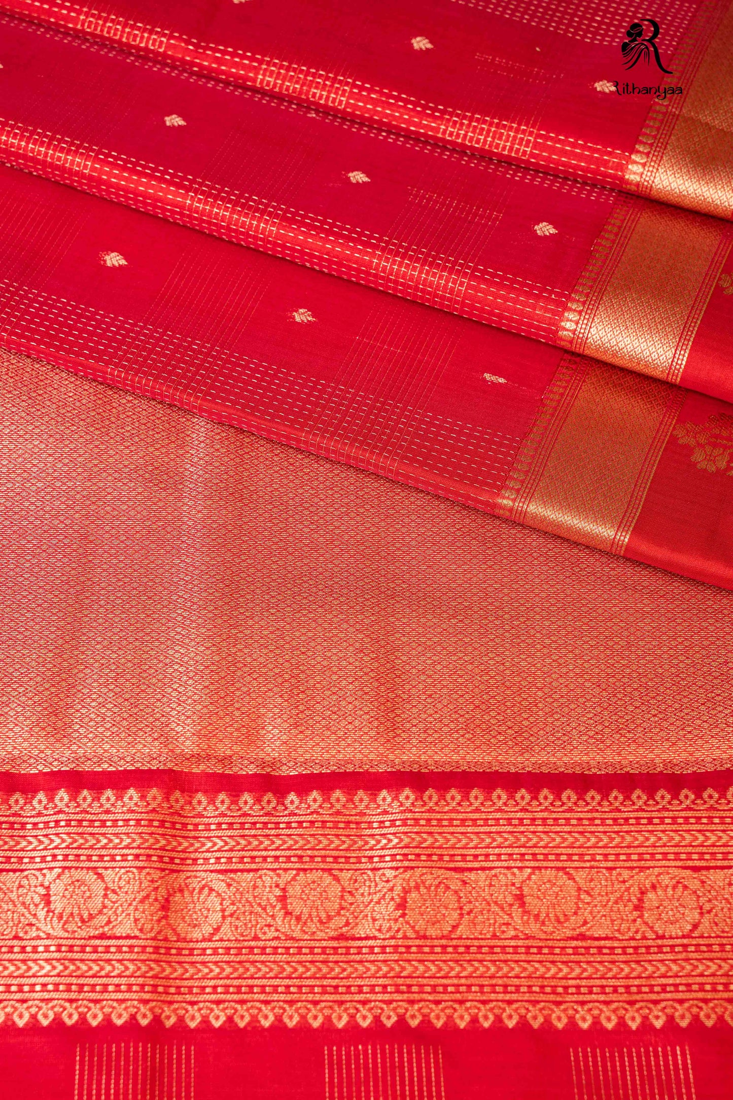 Rathna Crimson Red - Chettinadu silk