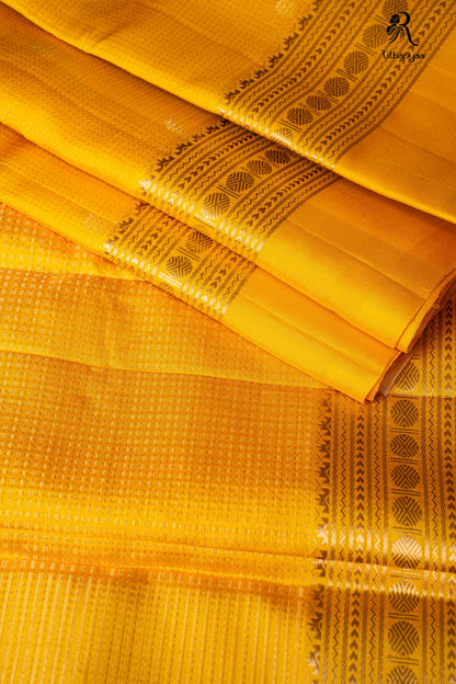 Diptika Marigold Yellow - Pure Soft Silk