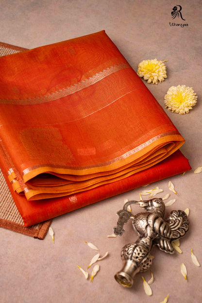 Swarnika Burnt Orange - Soft Sico