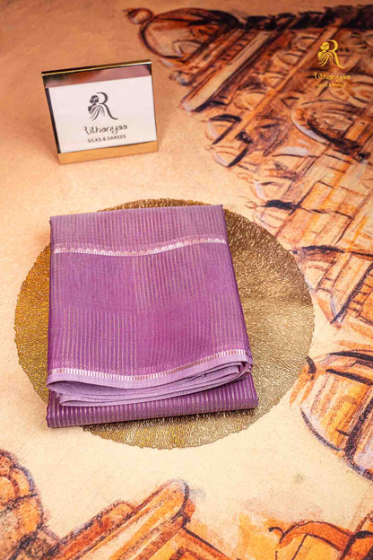 Samhita  Lilac - Pure Soft Sico Saree
