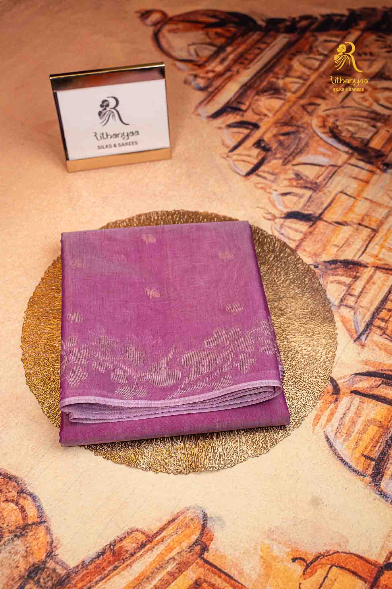 Lilavati Soft Orchid Purple - Soft Sico Saree