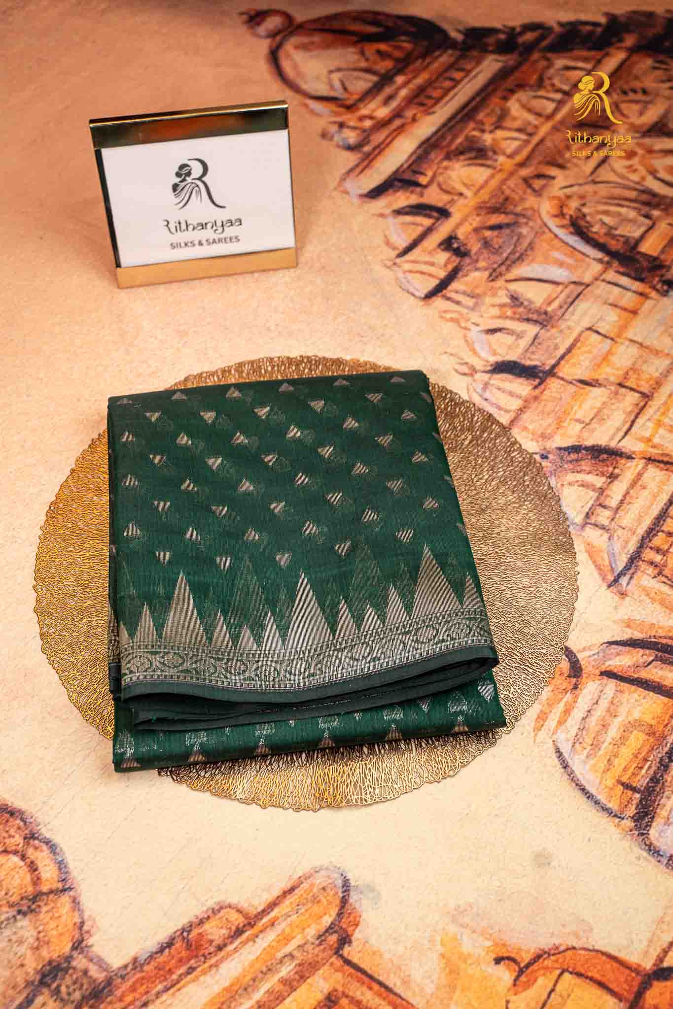 Aaranya  Forest Green - Soft Sico
