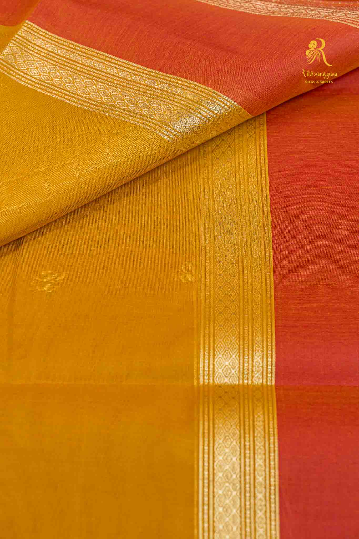 Varnika Elegance Sunlit Mustard Yellow - Soft Sico
