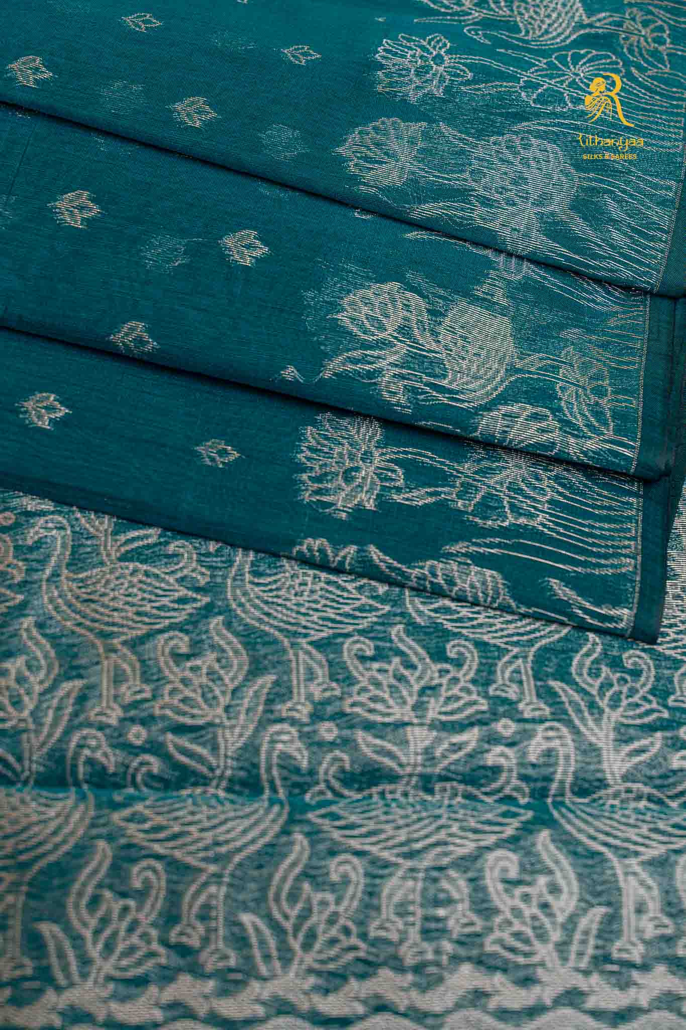 Sarayu Serene Teal Blue -  Soft Sico