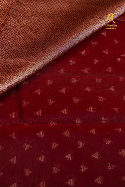 Aaranya Deep Maroon Wine -  Soft Sico