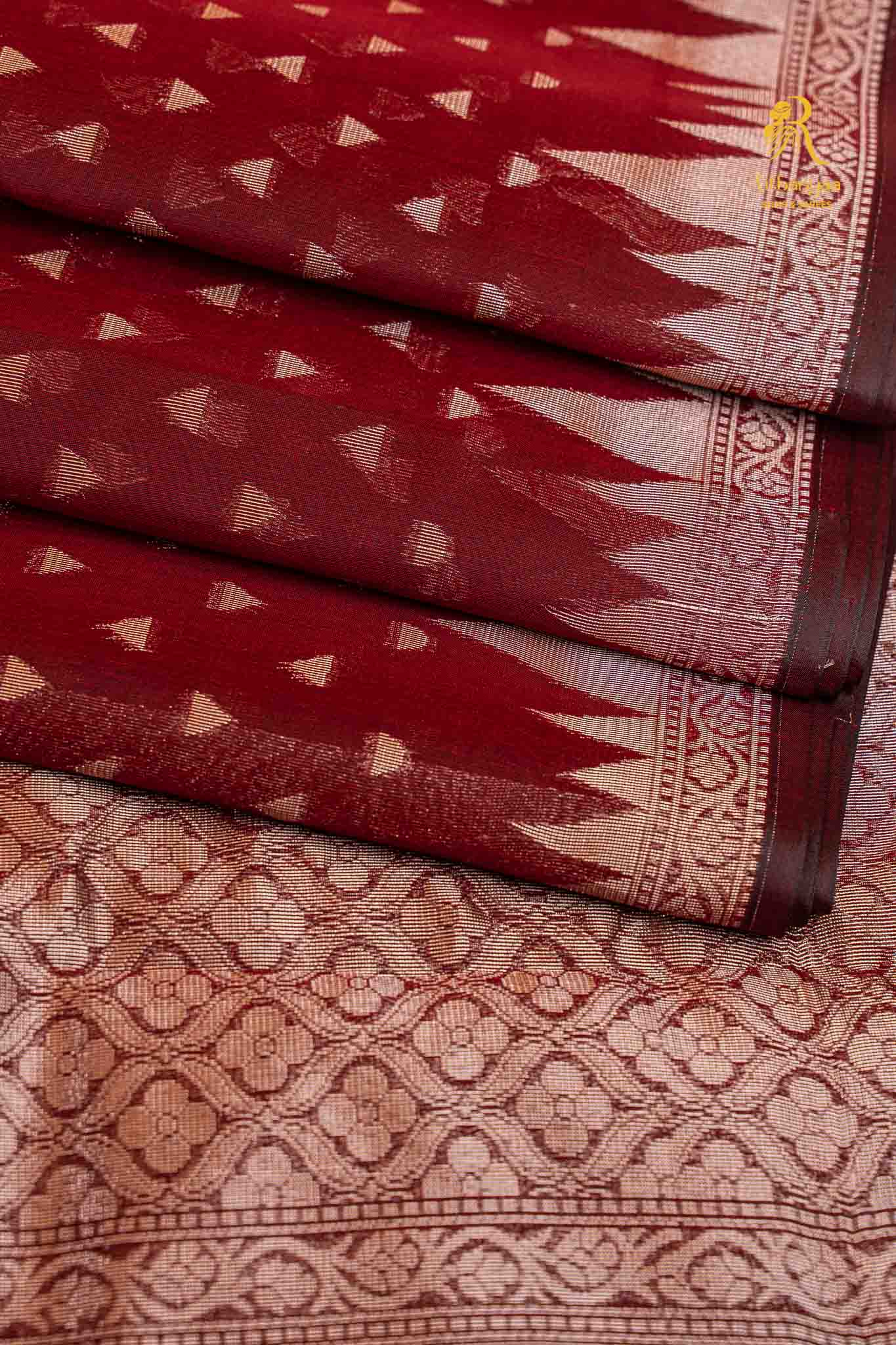 Aaranya Deep Maroon Wine -  Soft Sico