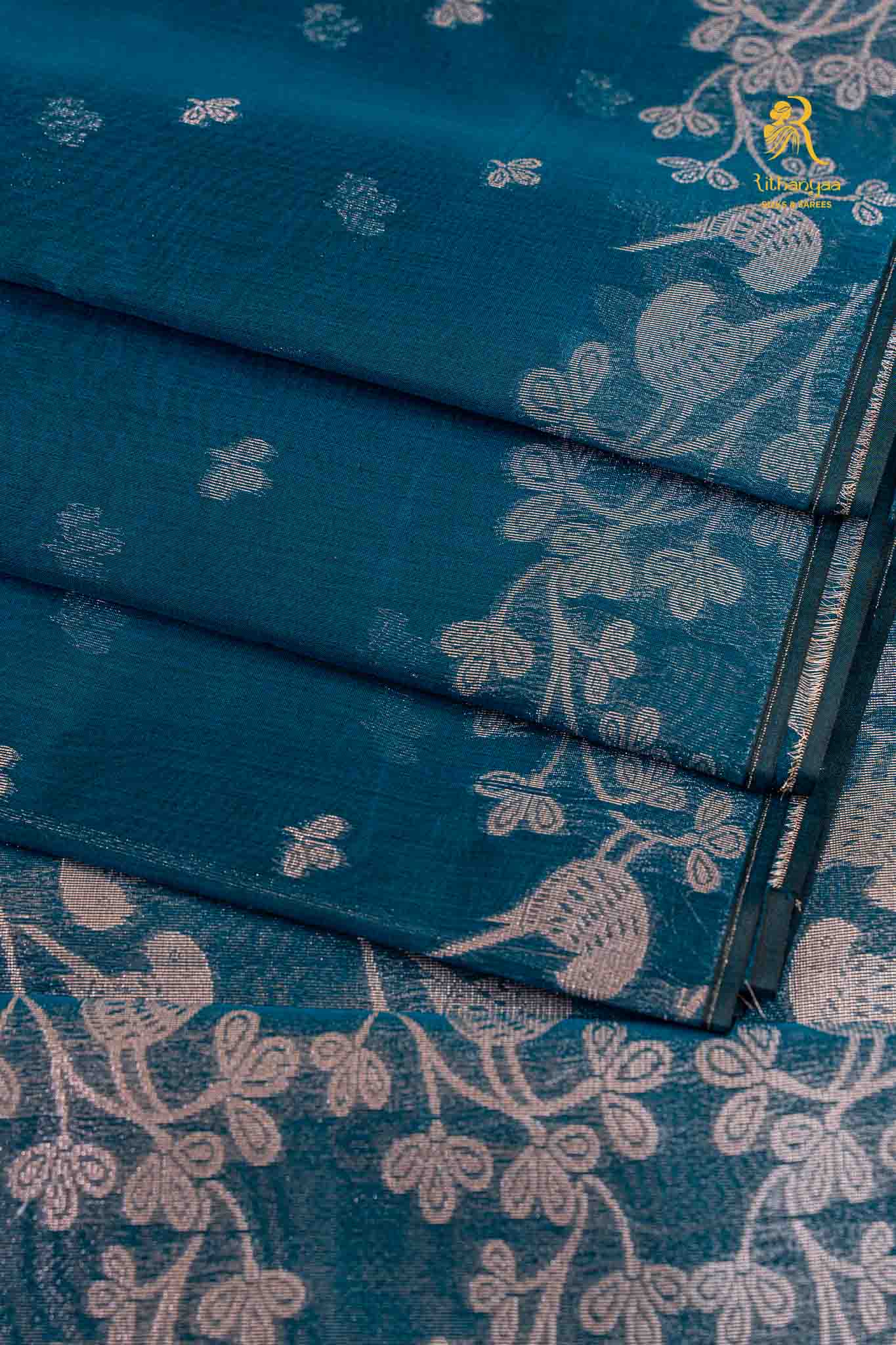 Lilavati  Teal Blue - Soft Sico