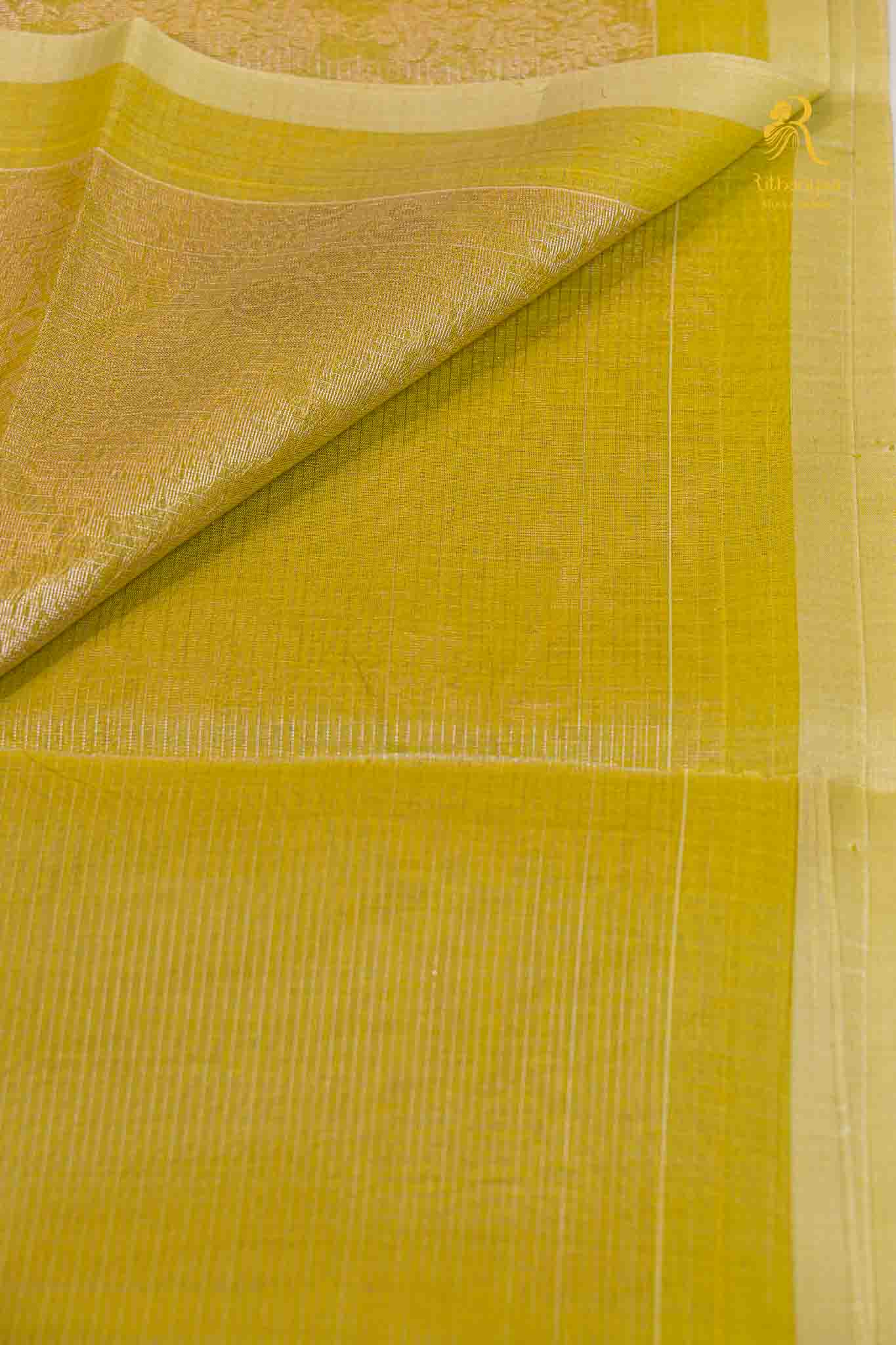 Aarambh Yellow -  Soft Sico Saree
