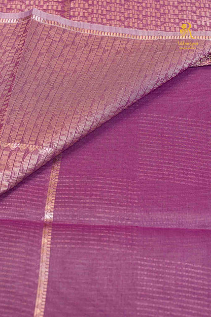 Samhita  Lilac - Pure Soft Sico Saree
