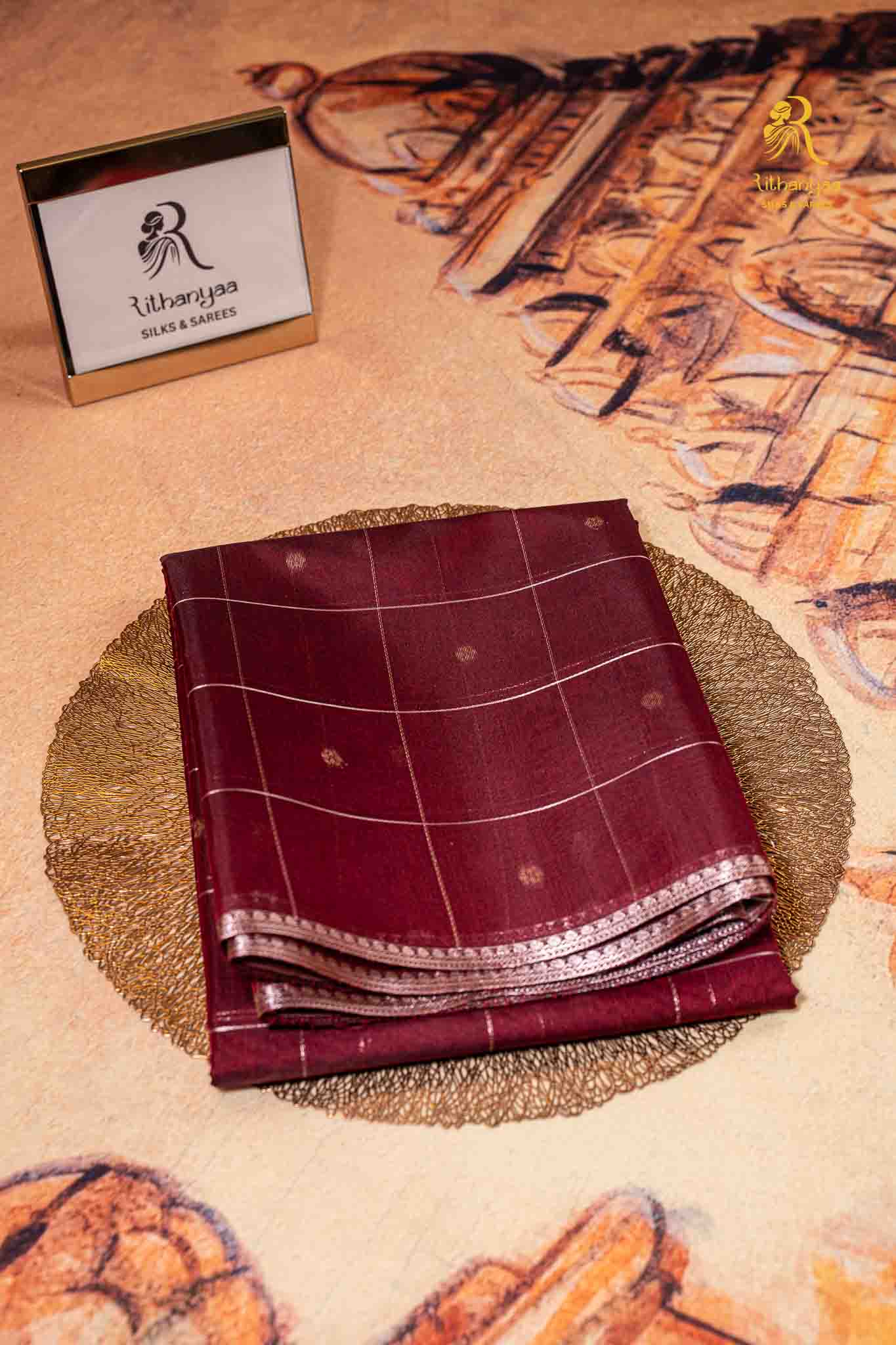 Neelaya  Wine Maroon - Soft Sico