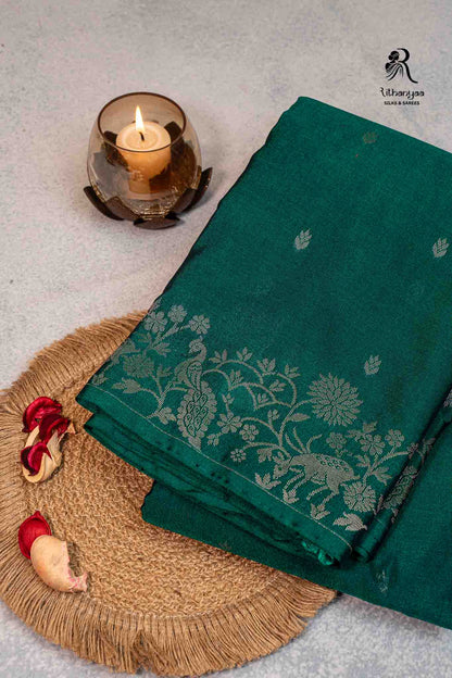Tarini  Emerald Green - Chettinad Silk