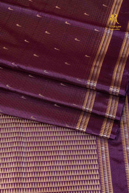 Rohini Royal Jamun Purple - Chettinad Silk