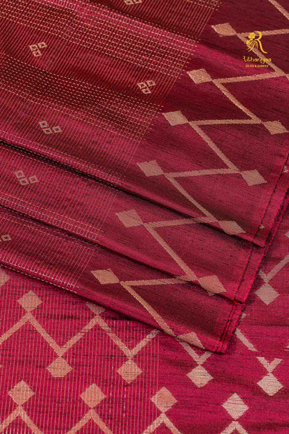 Charvi Maroon -  Chettinad Silk