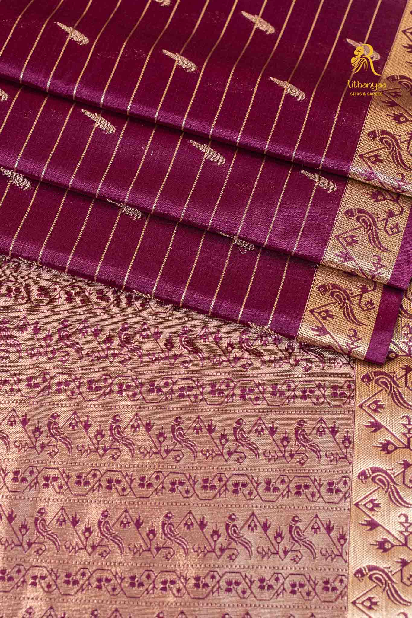 Dhara  Royal Purple - Chettinad Silk