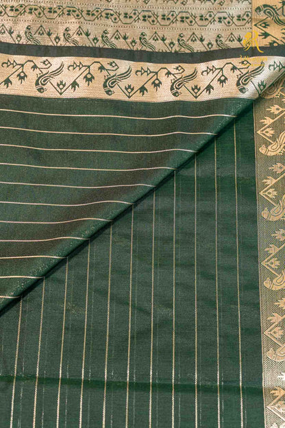 Dhara Forest Green -  Chettinad Silk